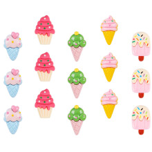 15pcs replaceable push pins ice cream shape thumbtacks map supply
