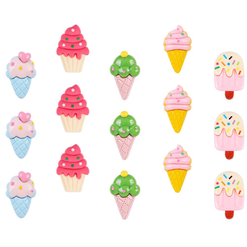15pcs replaceable push pins ice cream shape thumbtacks map supply