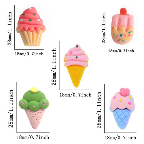 15pcs replaceable push pins ice cream shape thumbtacks map supply 1