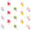 15pcs replaceable push pins ice cream shape thumbtacks map supply 10