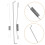 3Pièces Kit Ressorts Commande Vitesse Acier Argenté Pour 5