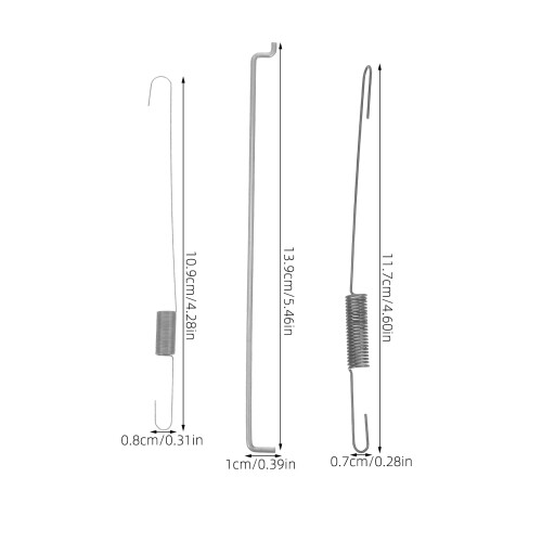 3Pièces Kit Ressorts Commande Vitesse Acier Argenté Pour 1