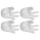 4pcs Hand Shaped Ceramic Egg Cup Porcelain Holder Finger Design 1