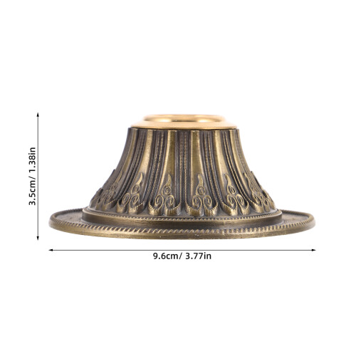 handheld prayer wheel stand copper holder with base 1
