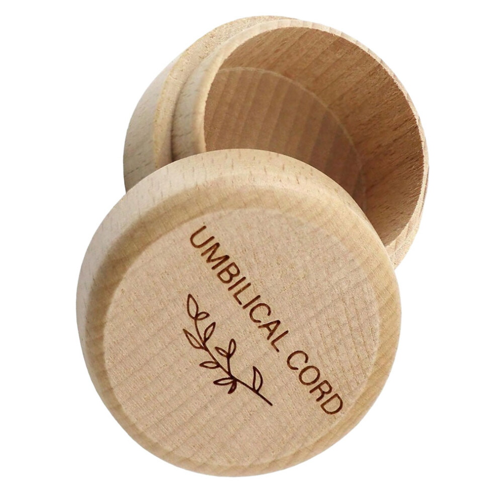 Vaguelly Wooden Baby Keepsake Box For Umbilical Cord And Memory Storage Sealed