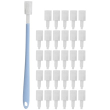 1 Set Disposable Toilet Brushes Crevice Cleaning Brush Heads