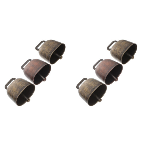 6 pcs copper sheep and cattle bells, wind chime pendants, diy use 1