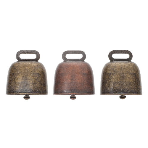 6 pcs copper sheep and cattle bells, wind chime pendants, diy use