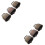 6 pcs copper sheep and cattle bells, wind chime pendants, diy use 6