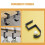 Handbag Hangers Aluminium Alloy 4pcs 8