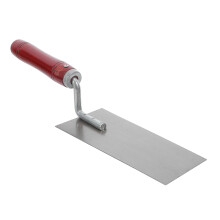 grout trowel with wood grip for tile masonry drywall - stainless steel