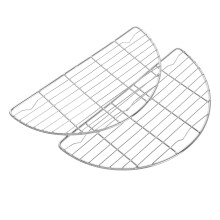 2pcs Stainless Steel Half Round Cooling Rack for Fried Food
