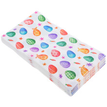 20Pcs Easter Egg Party Napkins With Festive Prints For Holiday Decor