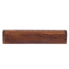 wooden incense holder desktop burner with hollow pattern