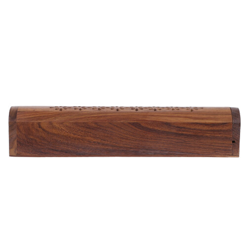 wooden incense holder desktop burner with hollow pattern