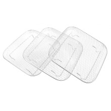 1 Set Stainless Steel Air Fryer Rack Stackable Grill Accessory