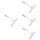 4pcs Handheld Squeegee for Shower Doors Windows Mirrors 8