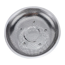 1Pc Silver Stainless Steel Draining Plate Round Food Steaming Tray