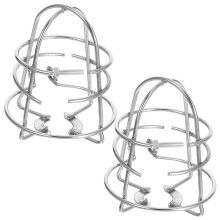 2pcs stainless steel fire sprinkler covers for ceiling and wall heads