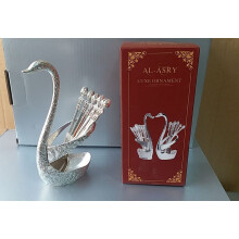 Silver Space Swan Design German Spoon Set