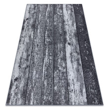 Anti-slip Carpet wall-to-wall WOOD plank grey 100x250 cm