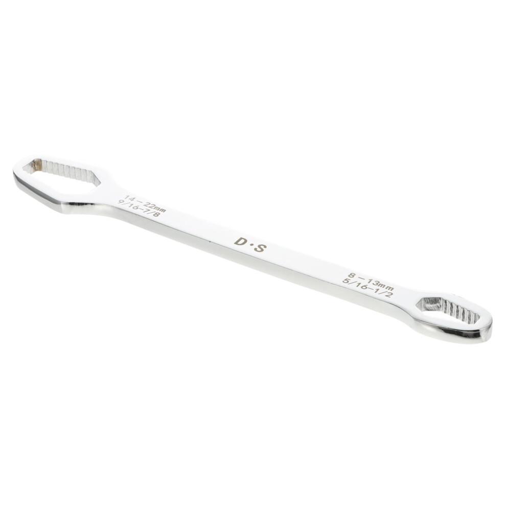 Self Tightening Double Ended Wrench Spanner For Screw Nuts Home Repair Non Slip Tooth Design Rust Resistant 9084446042696