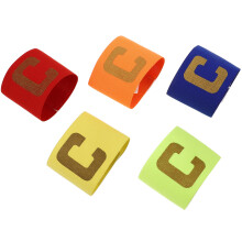 5 fußball-kapitänsarmbänder kinder, elastisch, unisex