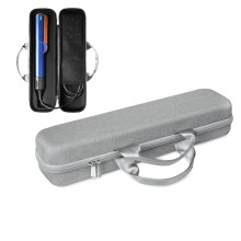 Hard Case for Dyson Airstrait HT01 & Power Supply, Gray, Shockproof Waterproof Storage Case With Mesh Pocket