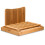 bamboo bread cutting board with slicing guide for home use light brown 5