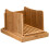 bamboo bread cutting board with slicing guide for home use light brown 1