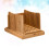 bamboo bread cutting board with slicing guide for home use light brown 11