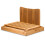 bamboo bread cutting board with slicing guide for home use light brown 4