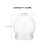 7pcs clear plastic snow globe with screw cap for custom decorations 2