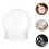 7pcs clear plastic snow globe with screw cap for custom decorations 11
