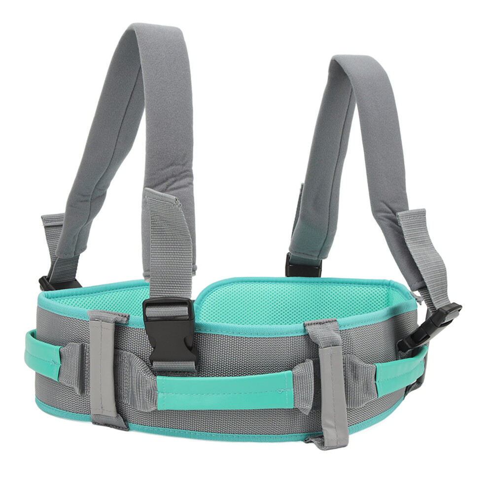 Elderly Transfer Gait Belt Buckle Closure Safety Walking Aid M Green
