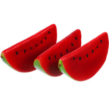 3 pcs artificial watermelon slice model photo props