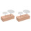 2 Sets Wooden Flower Nail Holder Baking Tool Display Stand 4