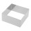 square mousse cake ring stainless steel baking mould tool silver 1