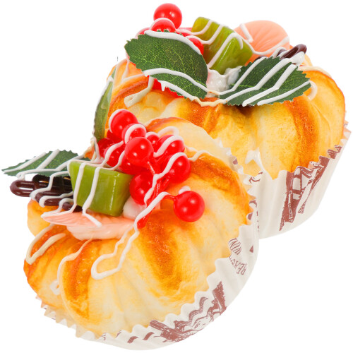 2pcs Simulated Cake Decor Artificial Cake Model Photo Prop 2