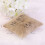 Mr & Mrs Jute Wedding Ring Pillow 7