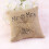 Mr & Mrs Jute Wedding Ring Pillow 8