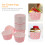 50pcs paper dessert for ice cream, pink 6