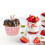 50pcs paper dessert for ice cream, pink 3
