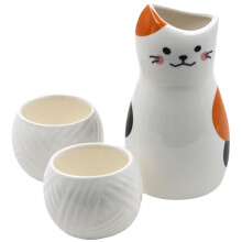 1 Set Ceramic Sake Cup and Wine Pot Japanese Style