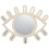 1pc shape wall mirror for decor photography prop khaki 2