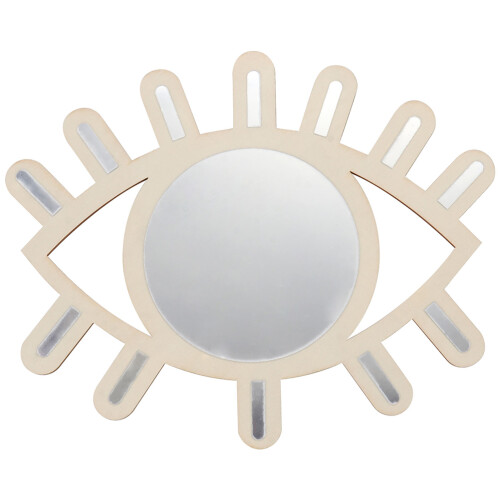 1pc shape wall mirror for decor photography prop khaki 1