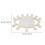 1pc shape wall mirror for decor photography prop khaki 9
