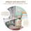 1pc shape wall mirror for decor photography prop khaki 6
