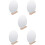 5pcs Wooden Base Desktop Acrylic Mirror Makeup Mirror 10