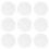 10pcs 2.5 cm clear acrylic discs for miniatures craft models 11
